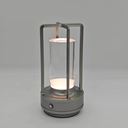 Industrial Lantern LED Table Lamp – USB Rechargeable with Touch Control