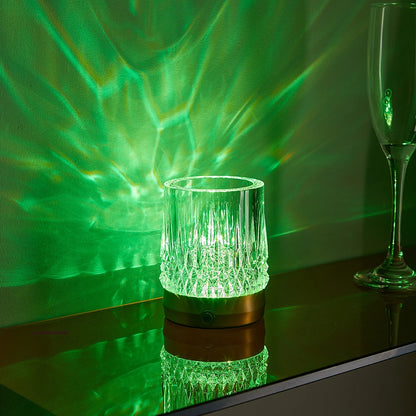 Rechargeable Crystal RGB Table Lamp – Color-Changing Ambient Mood Light