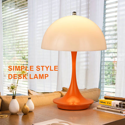 Dimmable LED Mushroom Table Lamp – USB Rechargeable Light